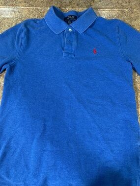 Polo by Ralph Lauren Blue Knit Polo Shirt. Boys’ size 14-16